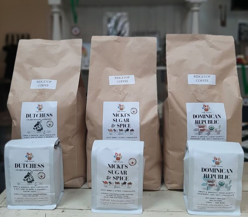 custom packaged from the coffee roaster